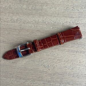 NWOT Michele Brown Leather Watch Strap